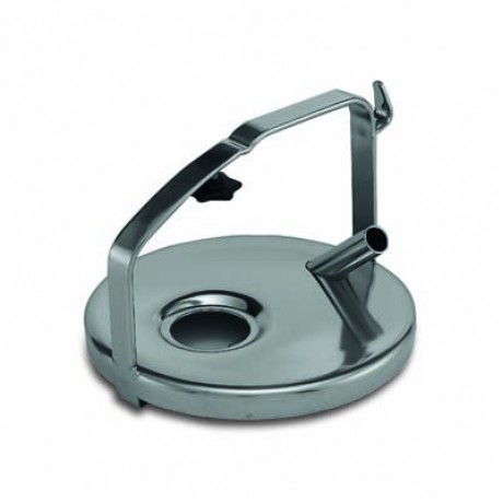 Capac inox pentru bidon muls la conductă DeLaval