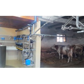 Sală de muls vaci la conductă RTS 