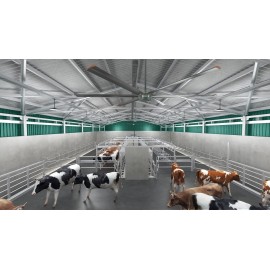 Sală de muls vaci paralel 