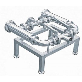 Stație de recepție cu distribuitor de filtrare lapte