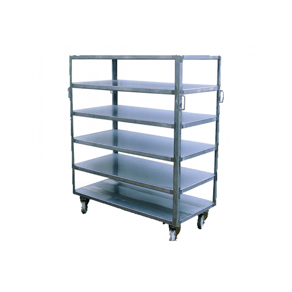 Raft inox cu poliță din inox