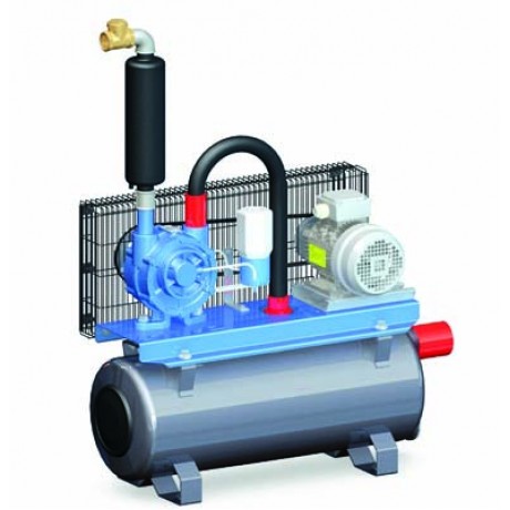 Pompă de vacuum GPV 500 cu tanc 65L - 500L/min